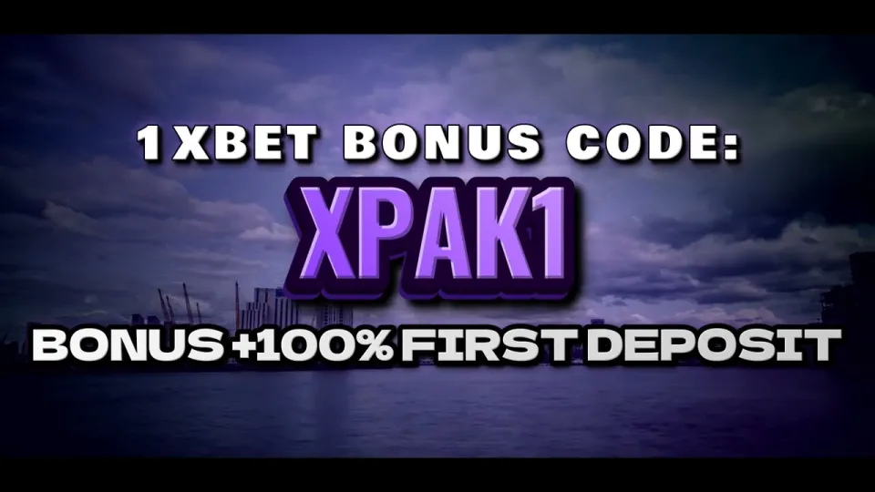 1xbet welcome bonus, how the XPAK1 promo code works on your first deposit